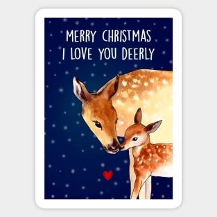 Christmas deers Sticker